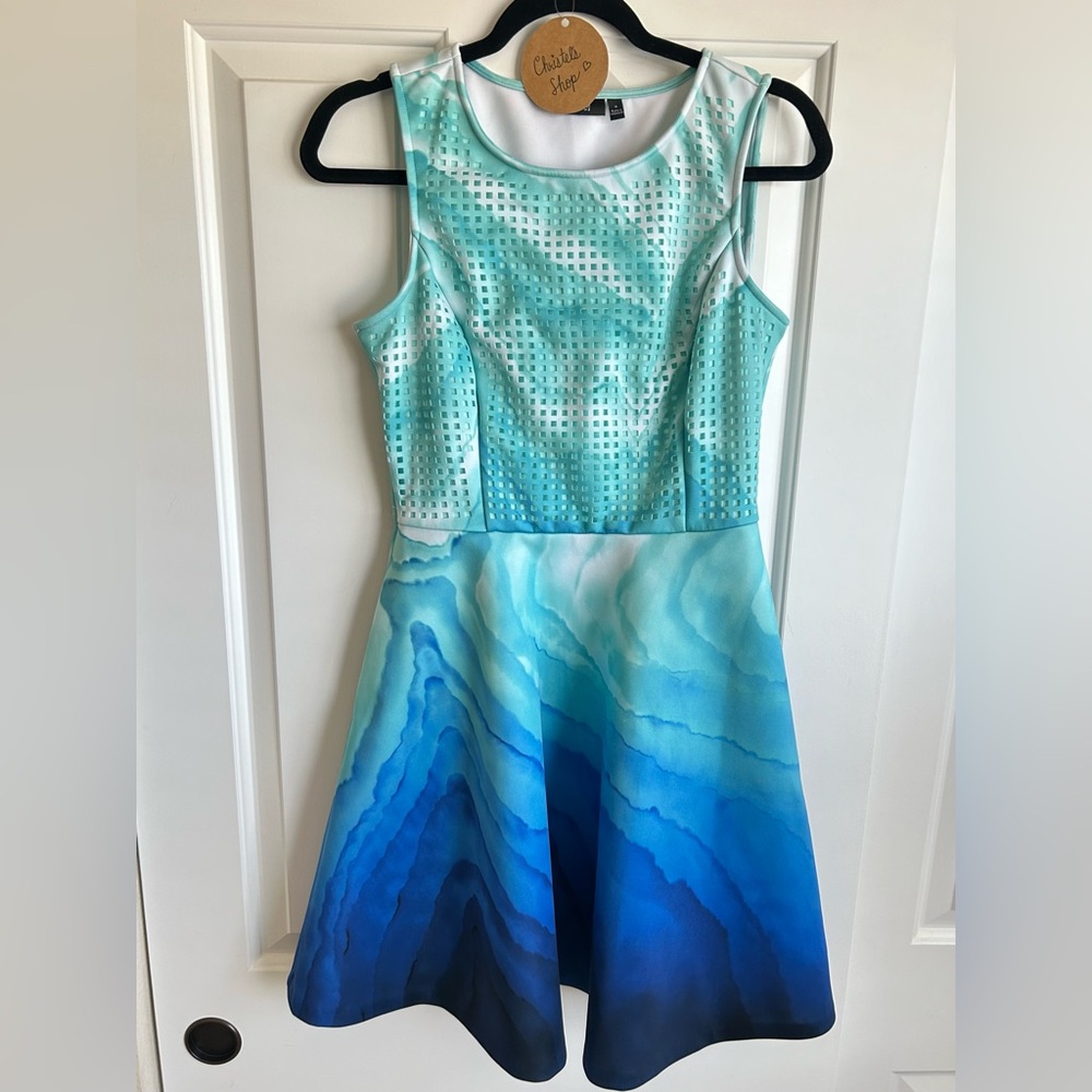 Blue Watercolor Apt. 9 Dress 👗💙🩵🤍